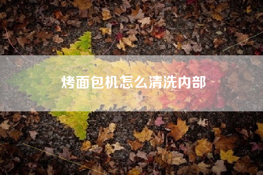 烤面包机怎么清洗内部