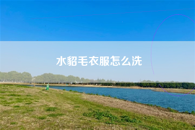 水貂毛衣服怎么洗