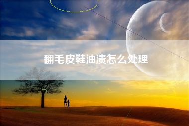 翻毛皮鞋油渍怎么处理