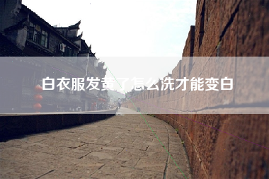 白衣服发黄了怎么洗才能变白