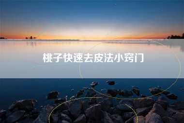 桃子快速去皮法小窍门