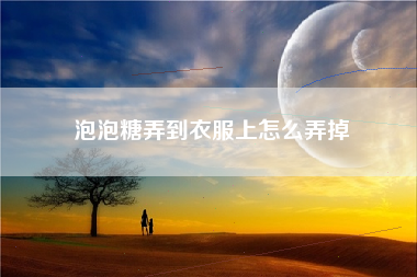 泡泡糖弄到衣服上怎么弄掉