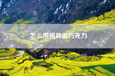 怎么用模具做巧克力
