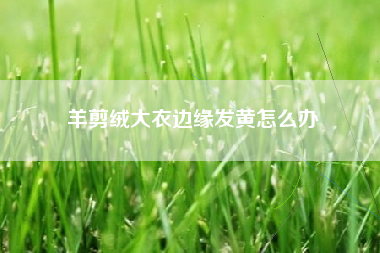 羊剪绒大衣边缘发黄怎么办