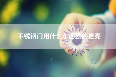 不锈钢门用什么东西擦的更亮