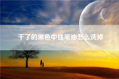 干了的黑色中性笔油怎么洗掉