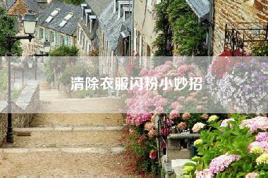 清除衣服闪粉小妙招