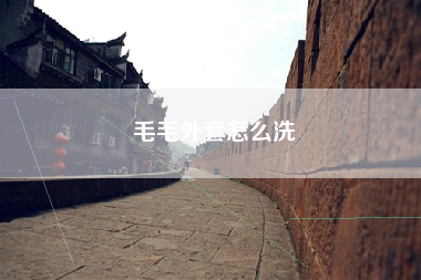 毛毛外套怎么洗