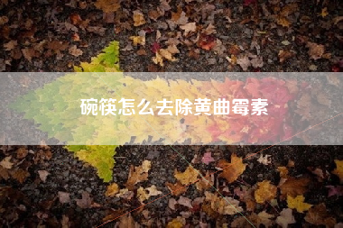 碗筷怎么去除黄曲霉素