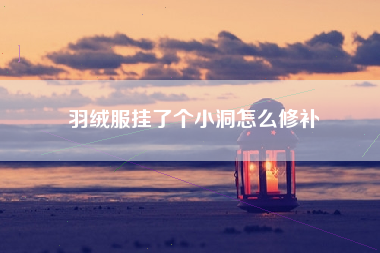 羽绒服挂了个小洞怎么修补