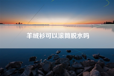 羊绒衫可以滚筒脱水吗