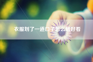 衣服划了一道口子怎么缝好看