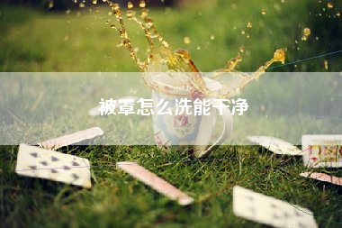 被罩怎么洗能干净