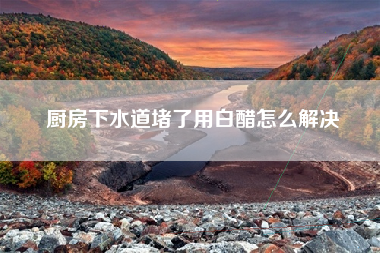 厨房下水道堵了用白醋怎么解决