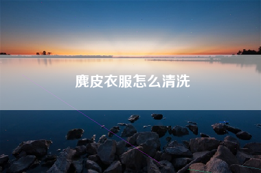 麂皮衣服怎么清洗