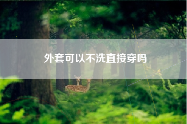 外套可以不洗直接穿吗