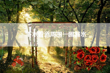 下水管道周围一圈漏水