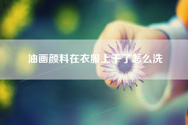 油画颜料在衣服上干了怎么洗
