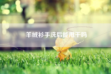 羊绒衫手洗后能甩干吗