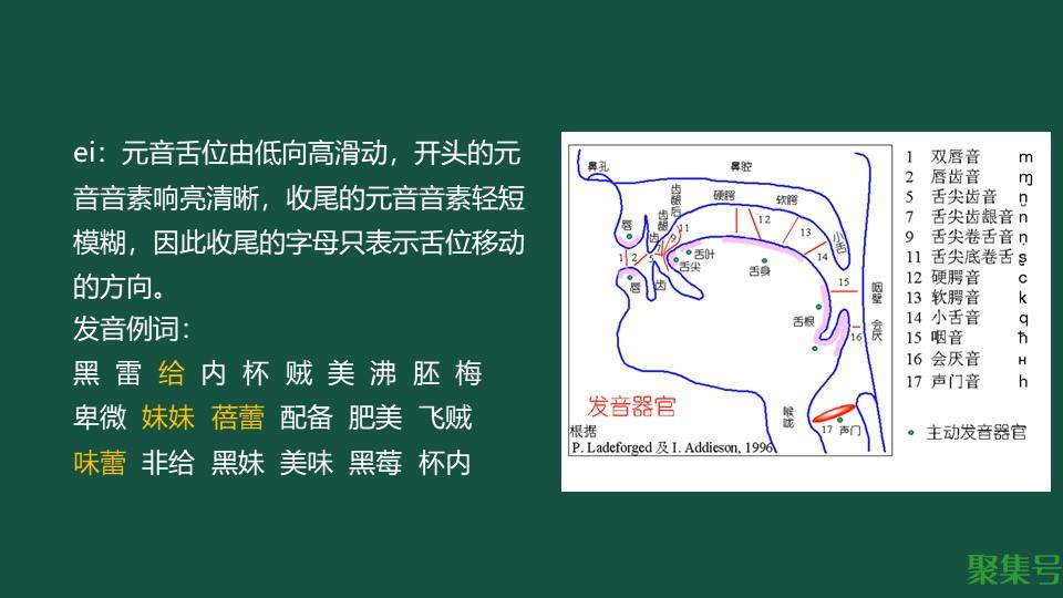 韵母ei的字有哪些(韵母ei怎么读)