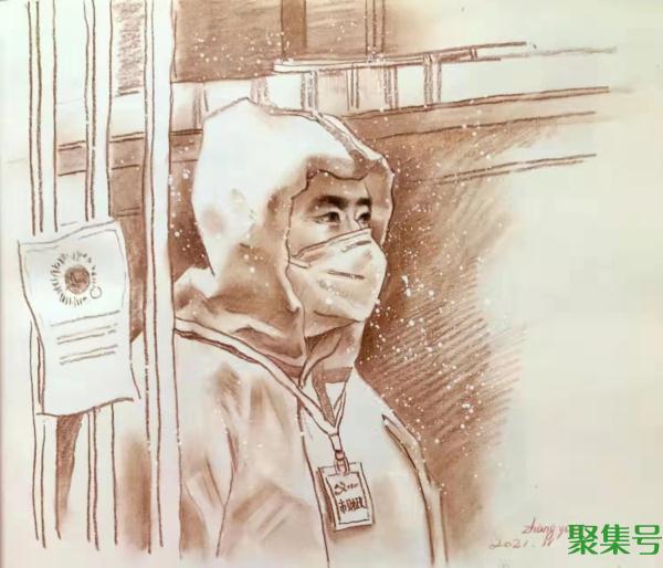 抗疫绘画作品（抗疫绘画作品速写）