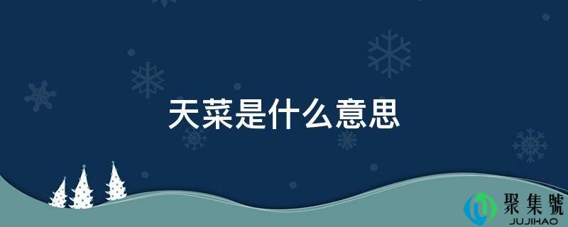 天菜是什么意思