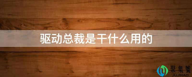 驱动总裁是干什么用的