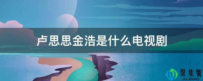详细阅读:卢思思金浩是什么电视剧 卢思思金浩是什么电视剧