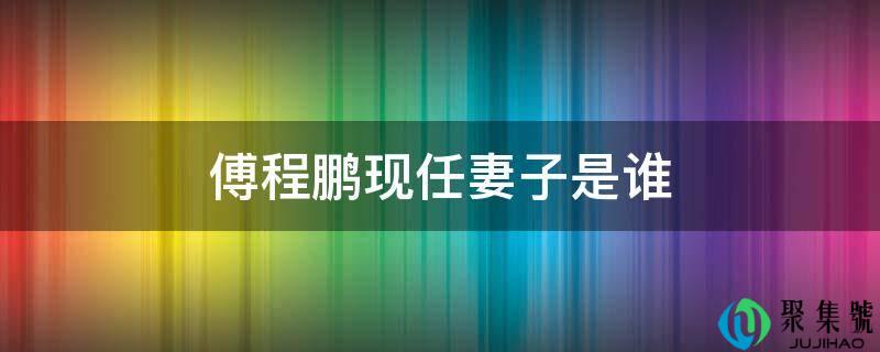 傅程鹏现任老婆是谁
