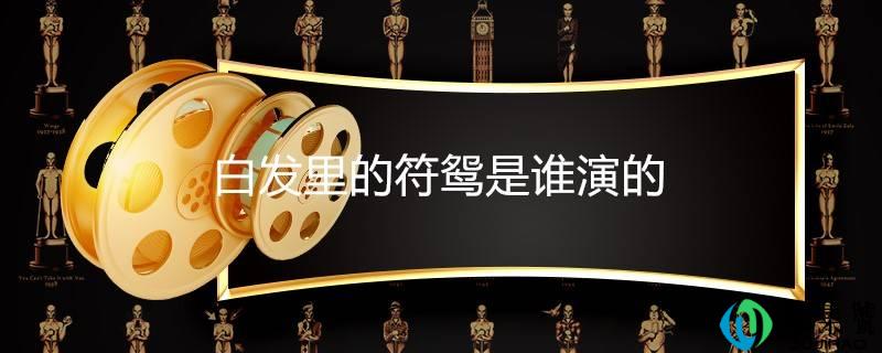 鹤发里的符鸳是谁演的