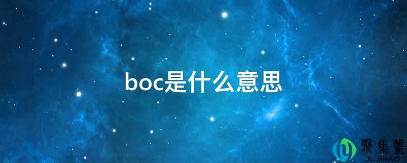 boc是什么意思