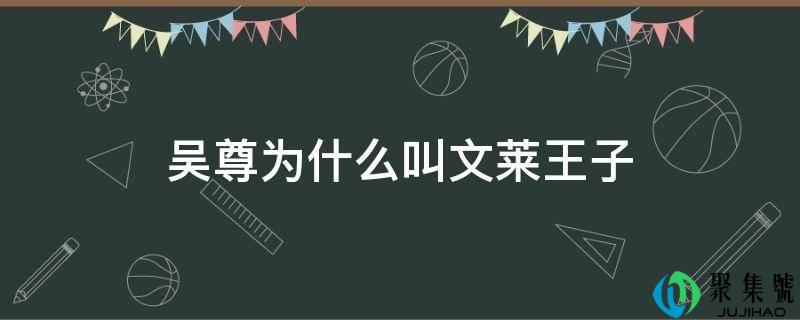 吴尊为什么叫文莱王子