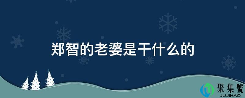 郑智的妻子是干什么的