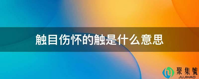 触目伤怀的触是什么意思