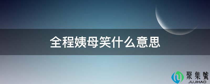 全程姨母笑什么意思