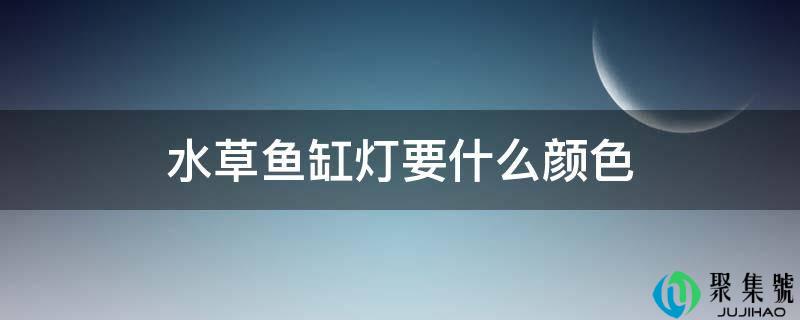 水草鱼缸灯要什么颜色