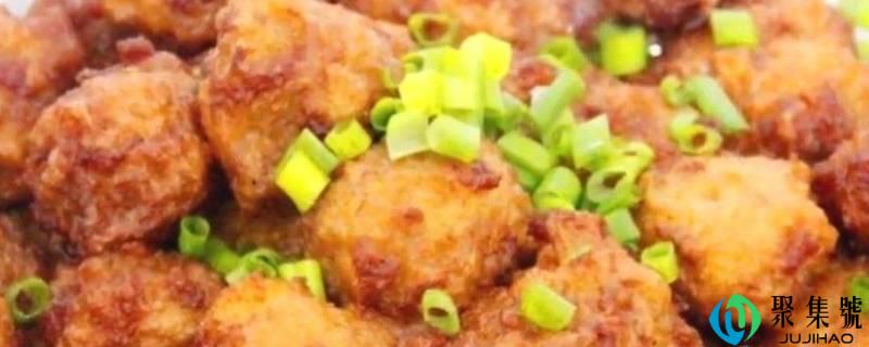 炸肉丸子的家常做法酥脆