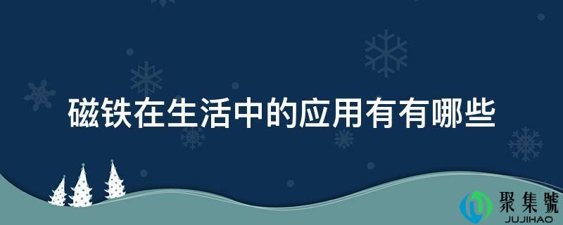 磁铁在生活中的应用有有哪些