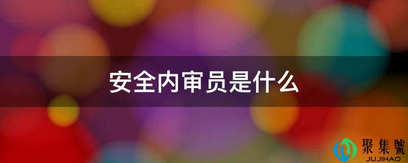 平安内审员是什么