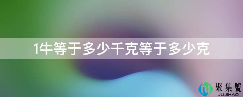 1牛等于几千克等于几克