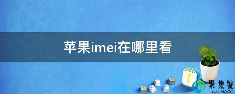 苹果imei在哪里看