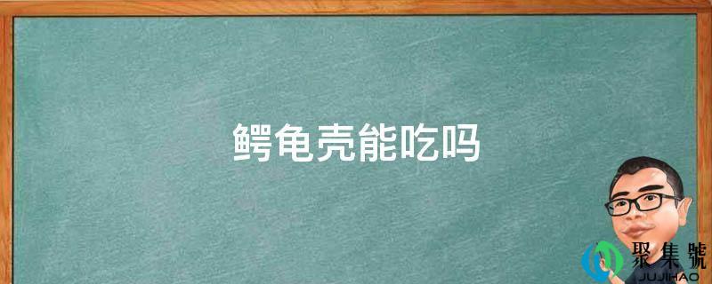 鳄龟壳能吃吗