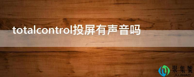 totalcontrol投屏有声音吗