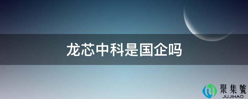 龙芯中科是国企吗
