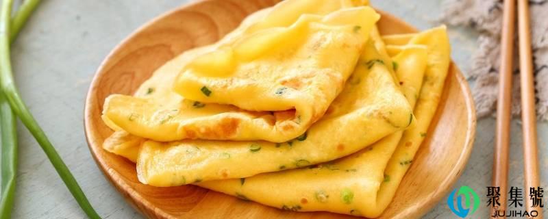 一块葱花鸡蛋饼的热量