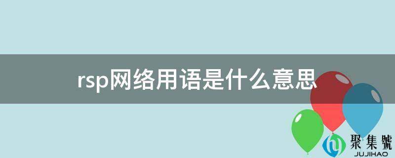 rsp网络用语是什么意思