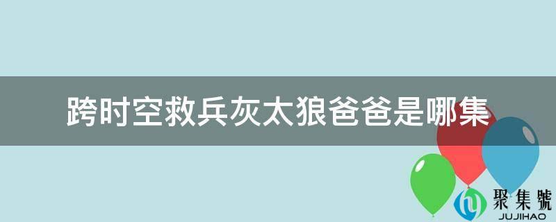 跨时空救兵灰太狼爸爸是哪集