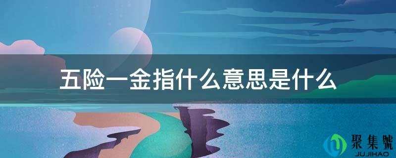 五险一金指什么意思是什么