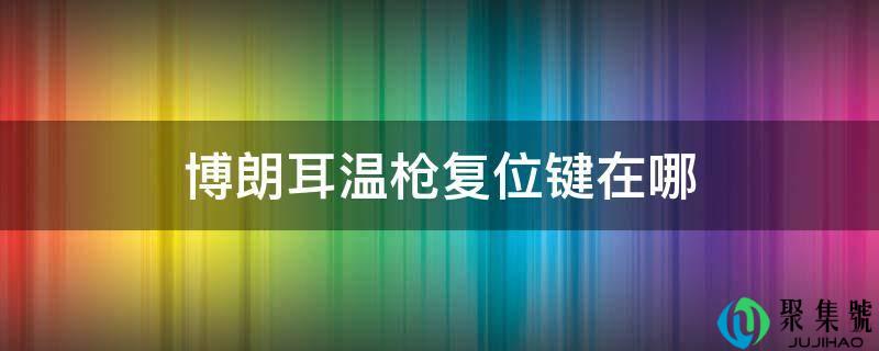 博朗耳温枪复位键在哪