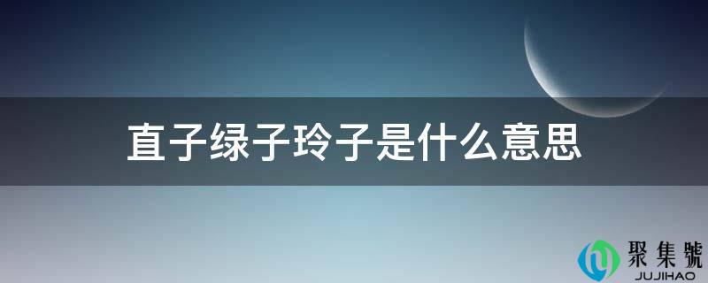 直子绿子玲子是什么意思